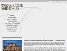 Tablet Screenshot of falconehomes.com